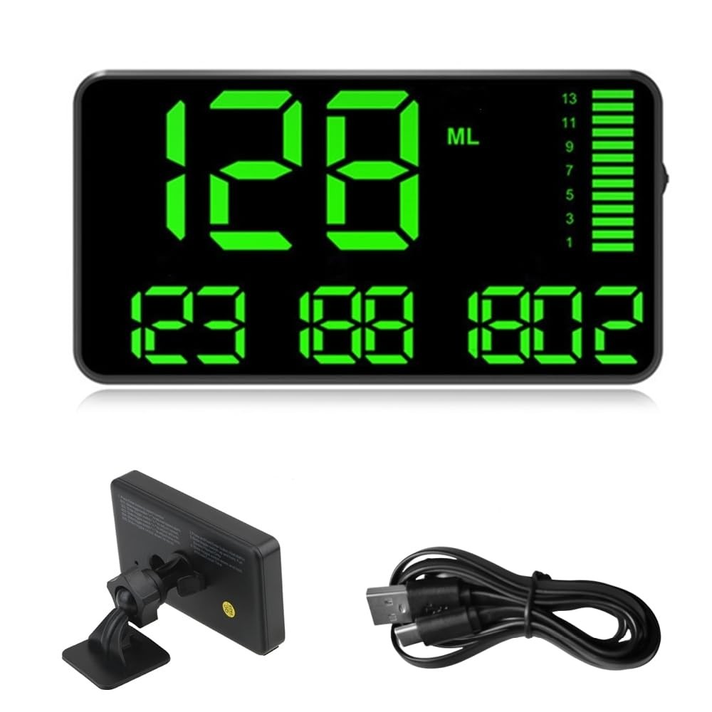 OinDoDi Digital GPS Speedometer Heads Up Display for Cars New HUD MPH Odomete...