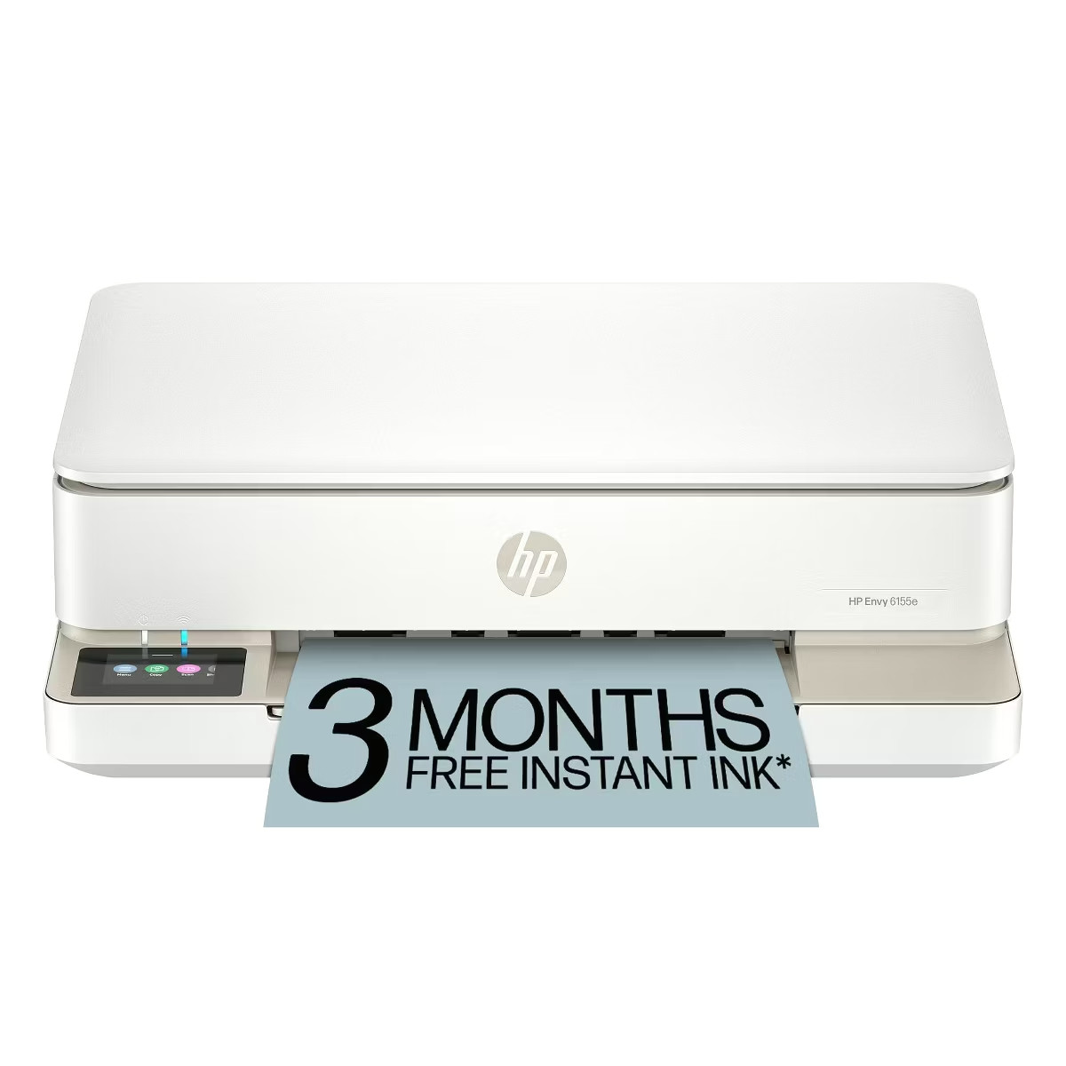 HP Envy 6155e Wireless All-in-One Color Printer Scanner Copier w/3 Months Ink