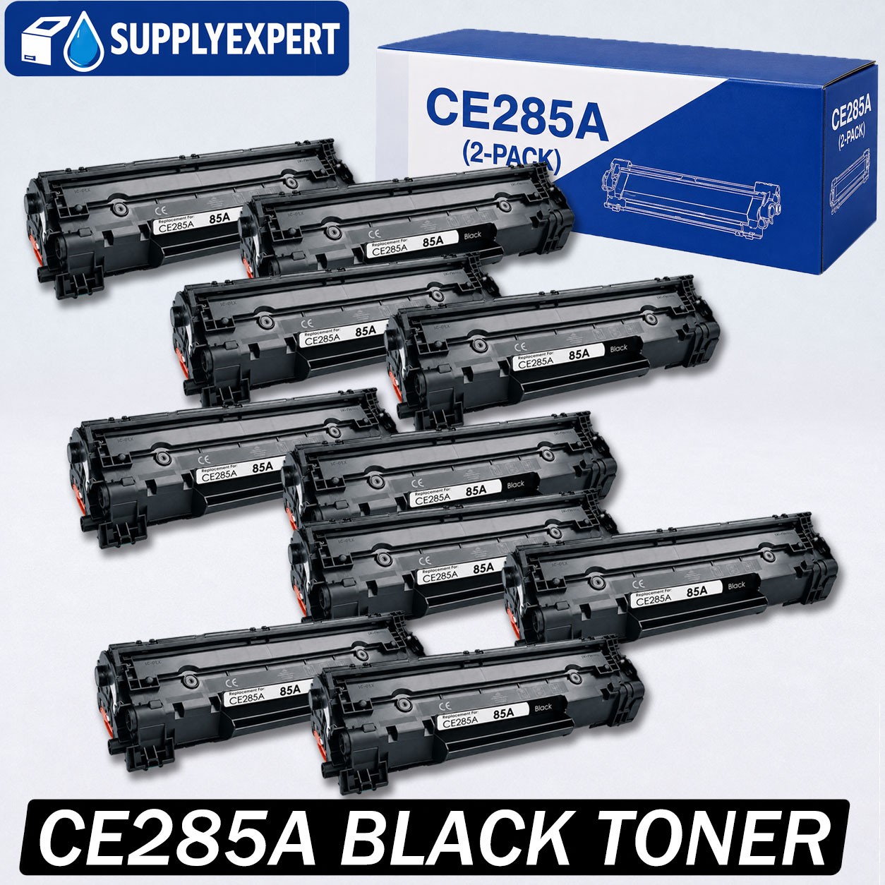 10PK CE285A 85A Toner Cartridge 285A For HP LaserJet P1102W M1132 M1212NF P1102