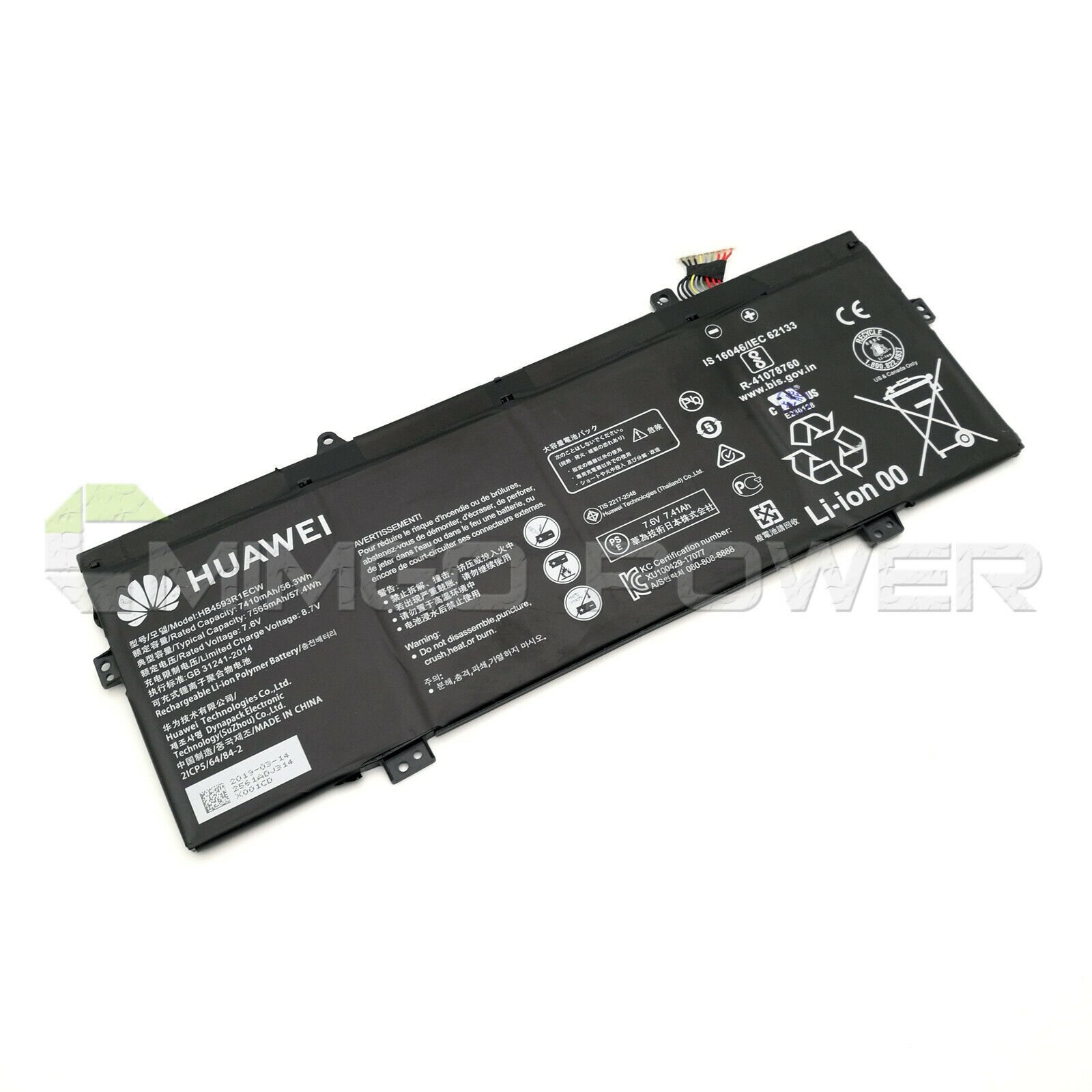 New Genuine HB4593R1ECW Battery for Huawei matebook X Pro i5 i7 2019 MACH-W19