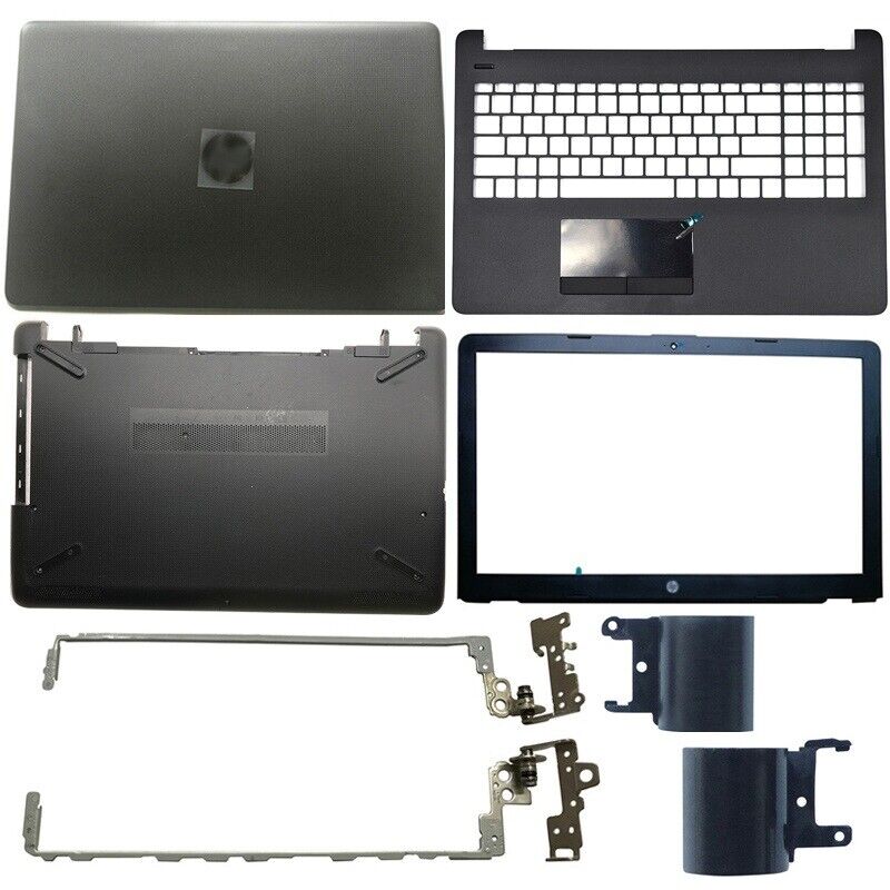 New LCD Back Cover/Bezel/Palmrest/Bottom/Hinges/Cover for HP 15-BS 15-BW Black 