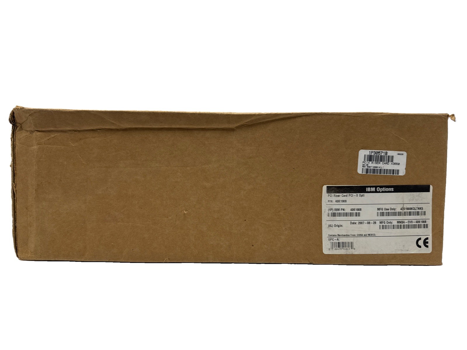 IBM PCI-X Opti Riser Card P/N 40K1908