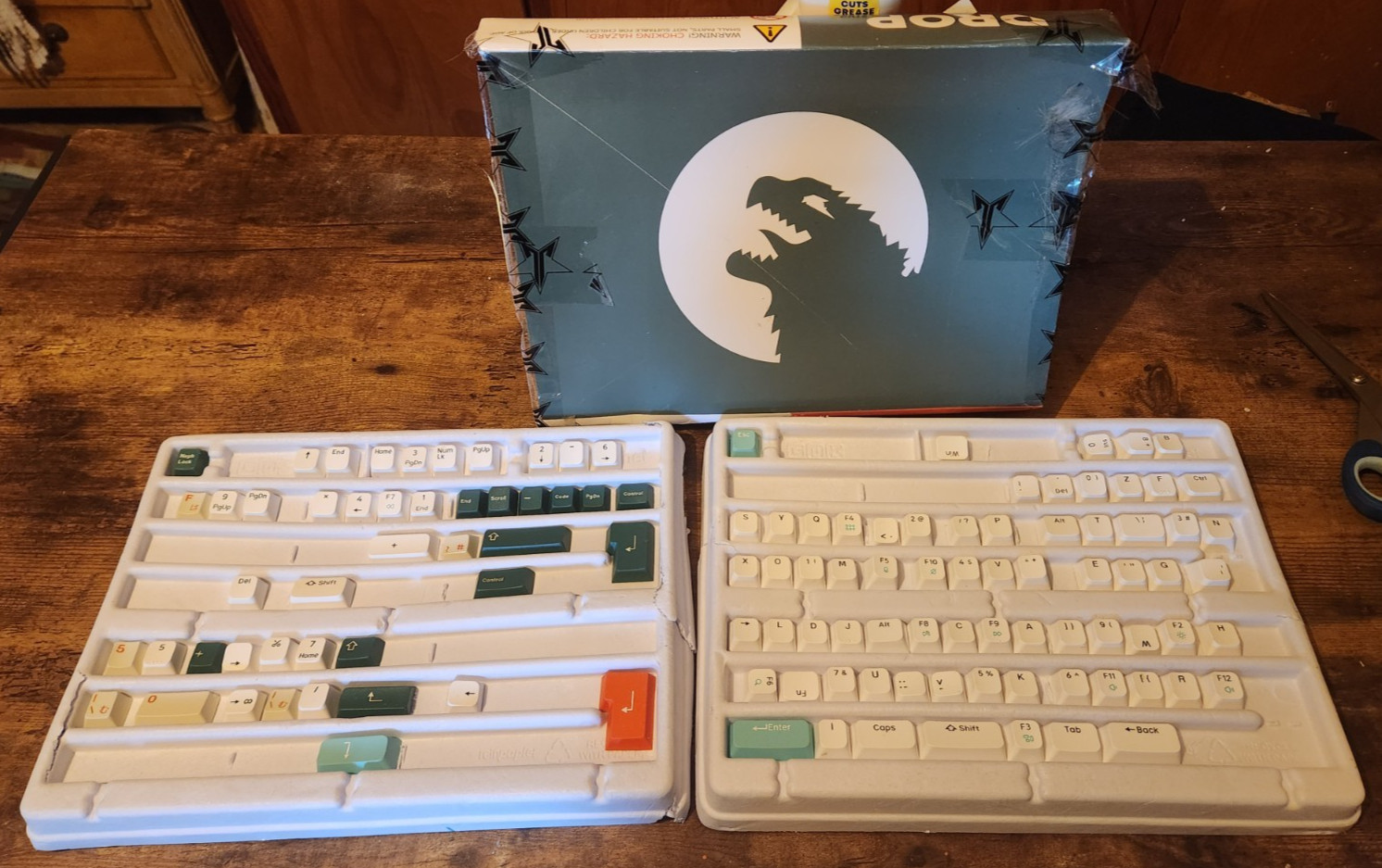 GMK Kaiju Uniqey Drop Keycap Set letters READ-Missing Keycaps Not Complete *READ
