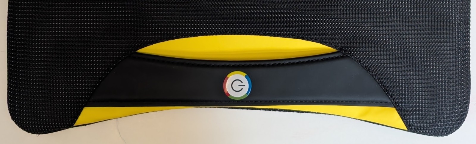 Google Logo Padded Laptop Tablet Chromebook Sleeve Zipper Case Black Yellow 15”