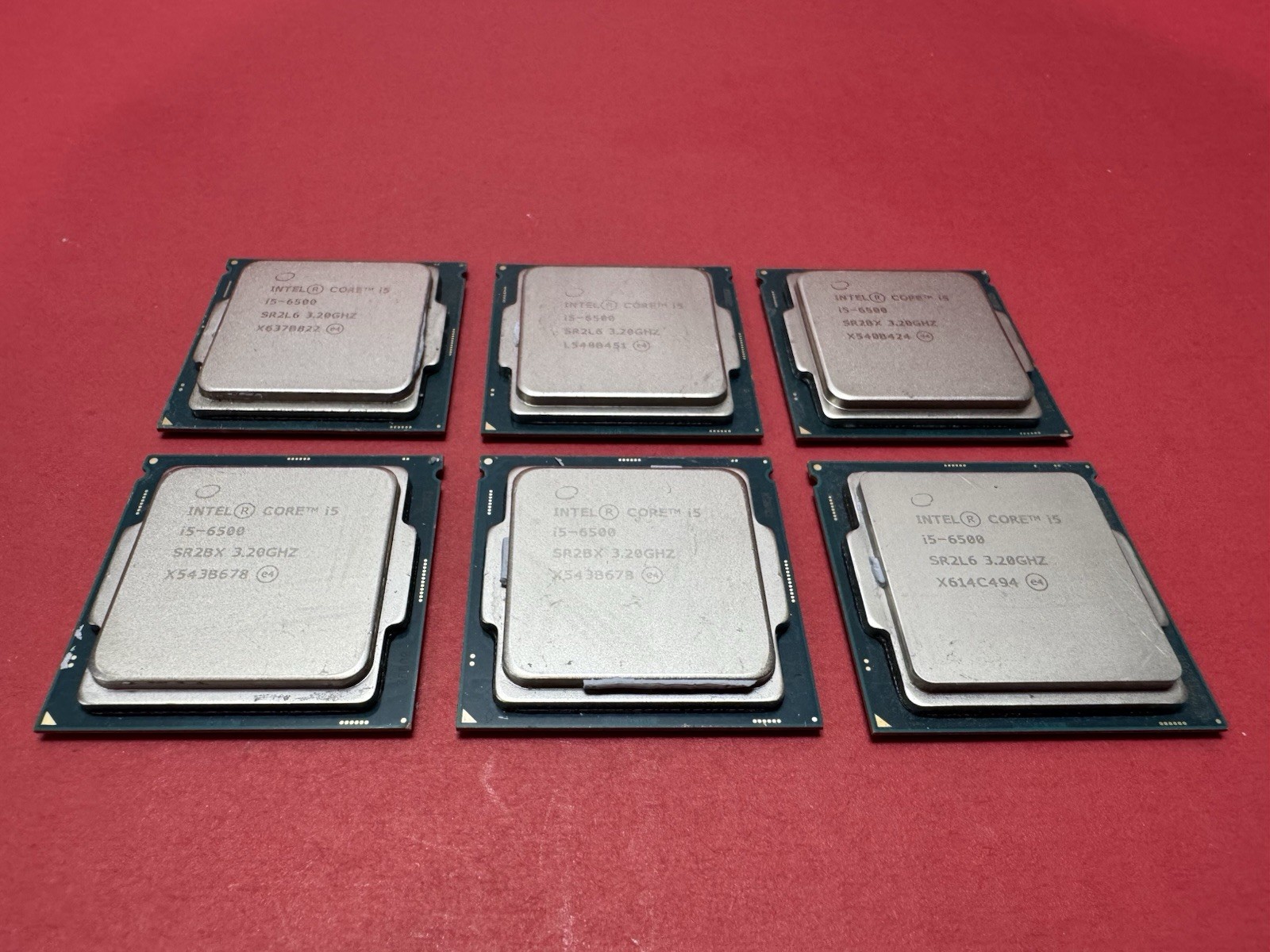 Lot Of 6 Intel Core i5-6500 3.2GHz Quad-Core (SR2BX) Processor