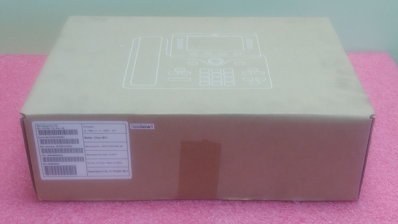 Cisco 8811 IP Phone CP-8811-K9 VoIP Ethernet Business Desk Phone - 68-101700-01