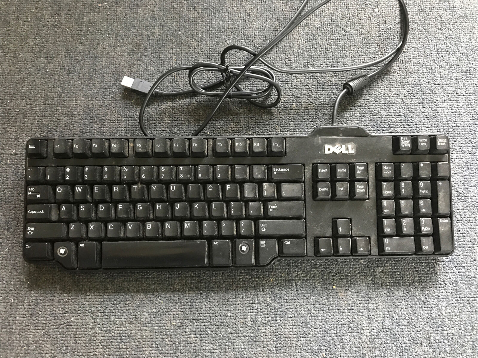 Dell Keyboard L100 Genuine Wired USB Model L100 /sk-8115 Mechanical 104-
