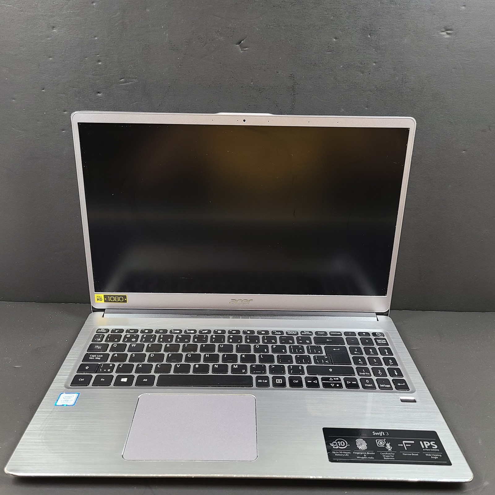Acer Swift 3 Laptop 14"  NO SSD - For Parts - Does Not Charge - READ