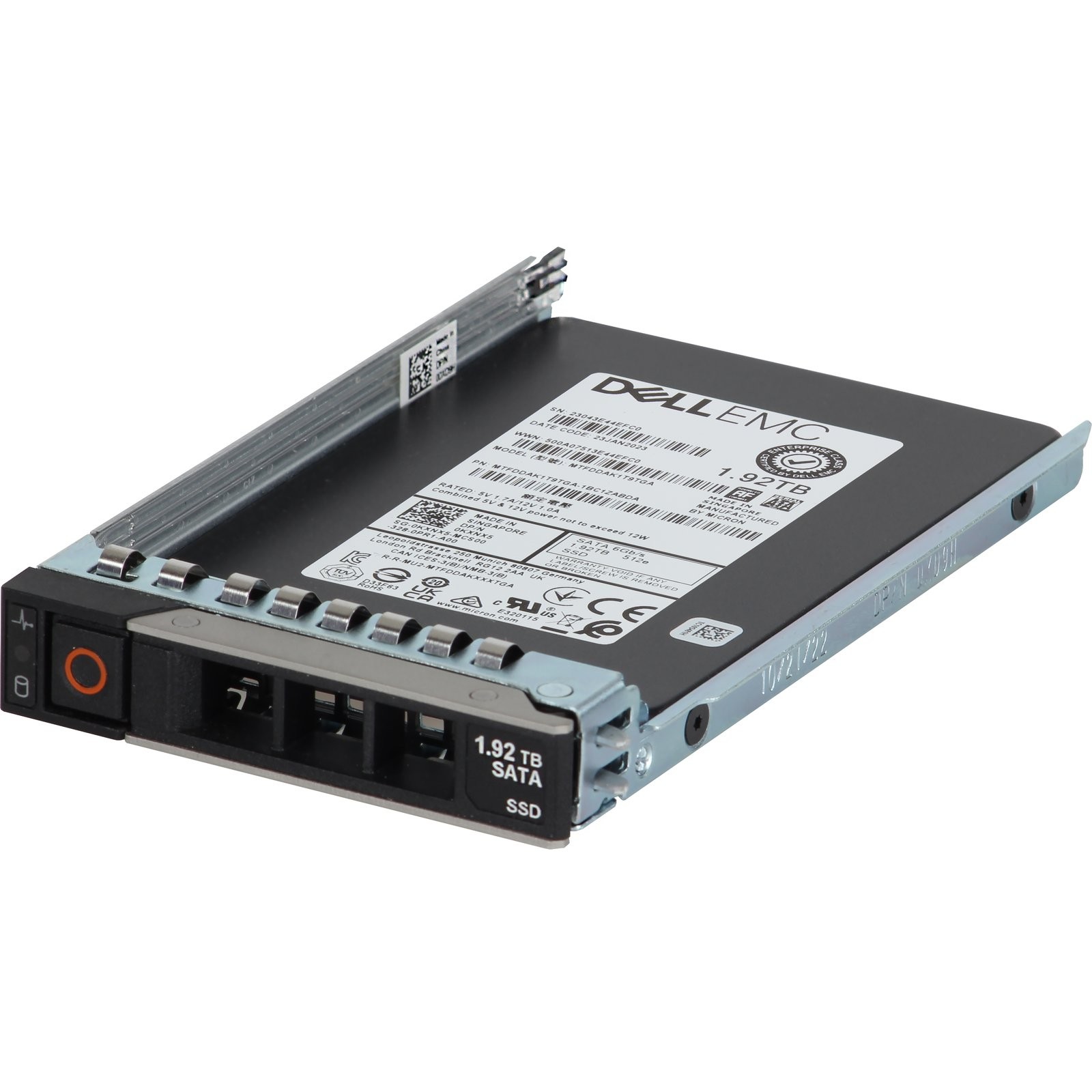 KXNX5-CP1 Dell 1.92TB 6Gbps SATA RI TLC 7mm 2.5 SSD 512e 5400 Pro CPO