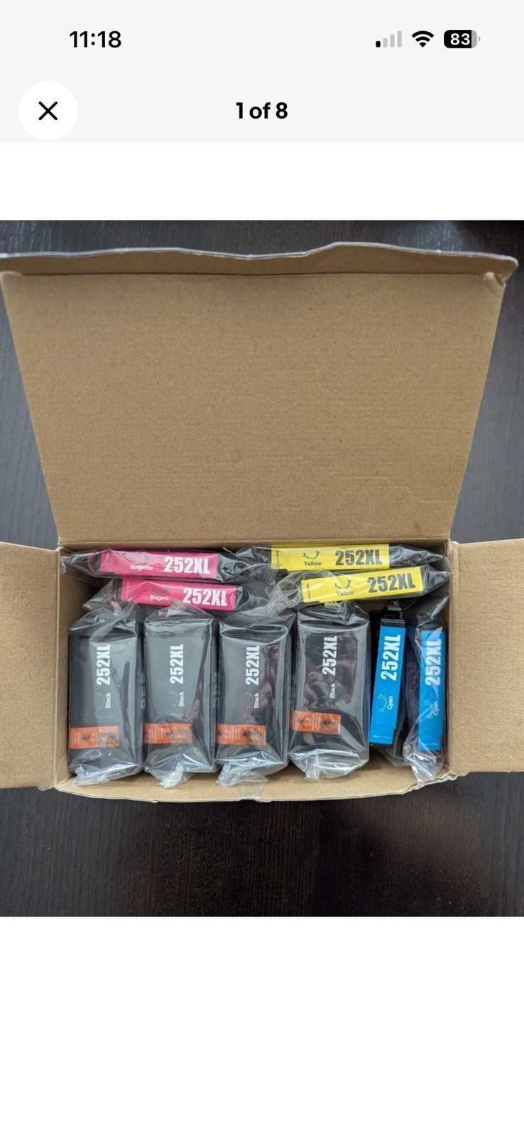 10-PACK E-Z Ink Cartridges Replacement for Epson 252XL - NEW