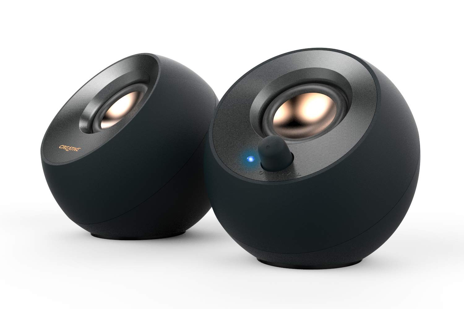 Creative Pebble V2, 2.0 USB Desktop Stereo Speakers for PC/Laptop, Black