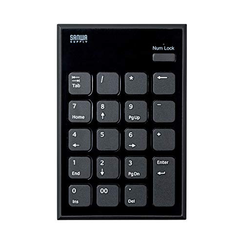 Sanwa Supply Bluetooth Numeric Keypad 20 Keys (19 Keys + Num Lock Key)
