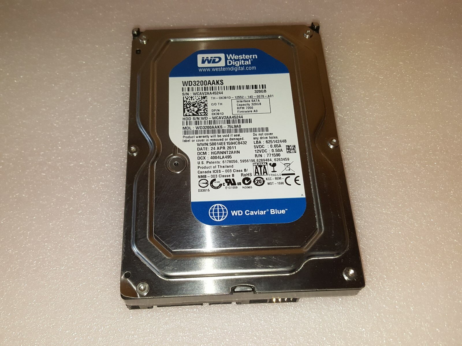 Dell Inspiron 530 530s - 320GB  Hard Drive Windows XP Professional 64-Bit Loaded