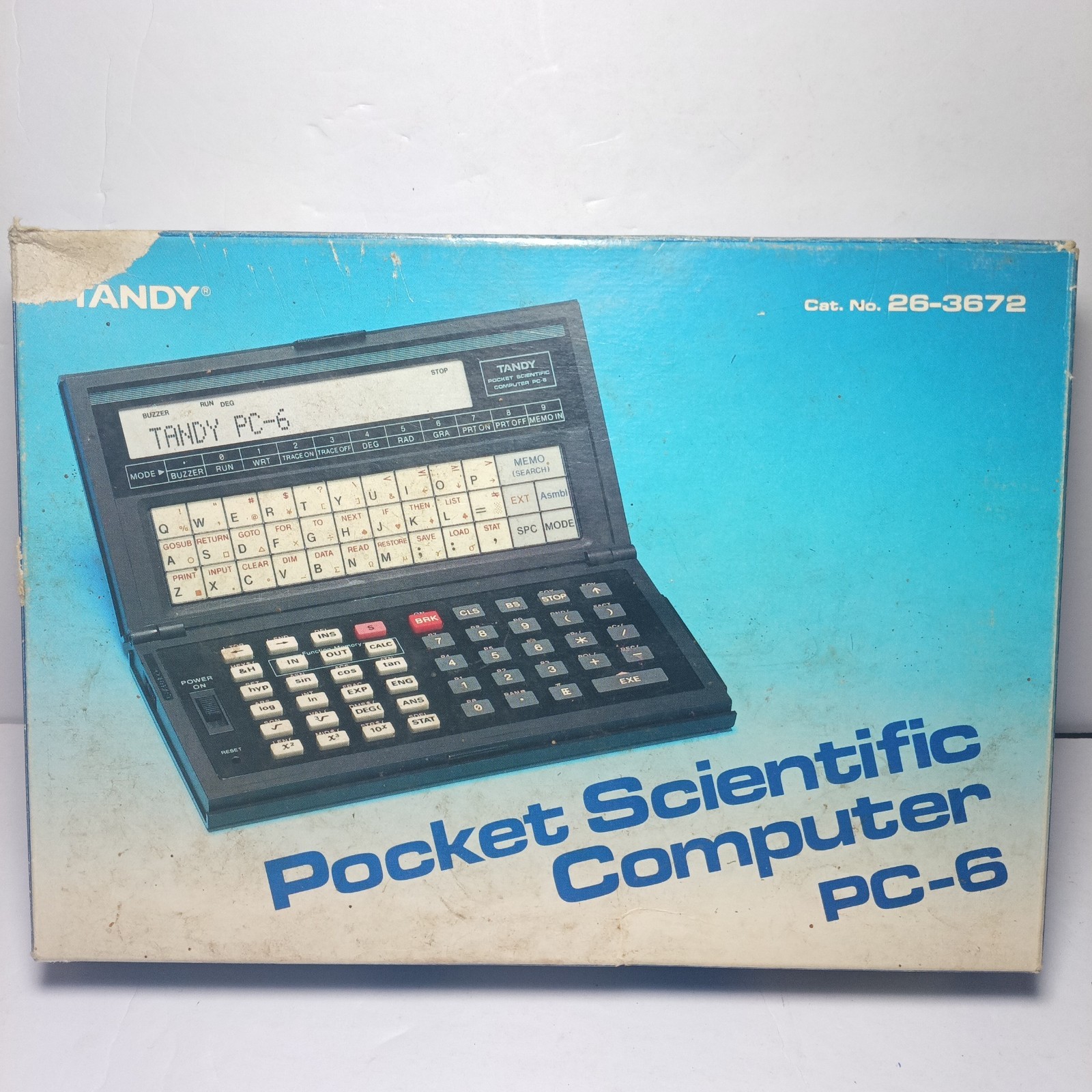 Tandy PC-6 Pocket Scientific Computer & Box. 26-3672 