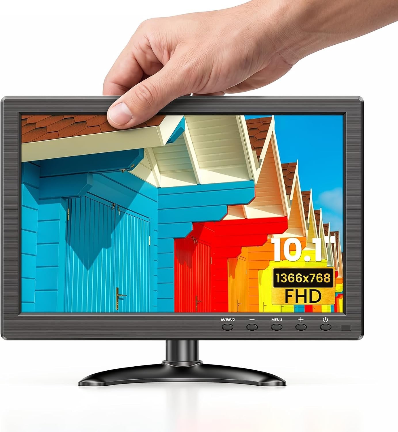 Eyoyo 10.1" Small Computer, CCTV Monitor HDMI/VGA/AV/BNC