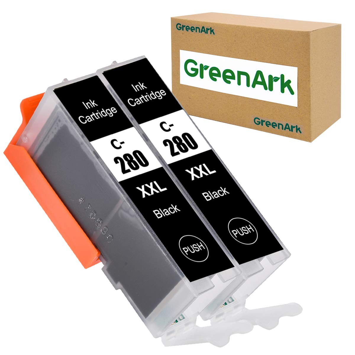 2 Pack PGI 280XXL Black Ink Cartridges for Canon PIXMA Printers High Yield