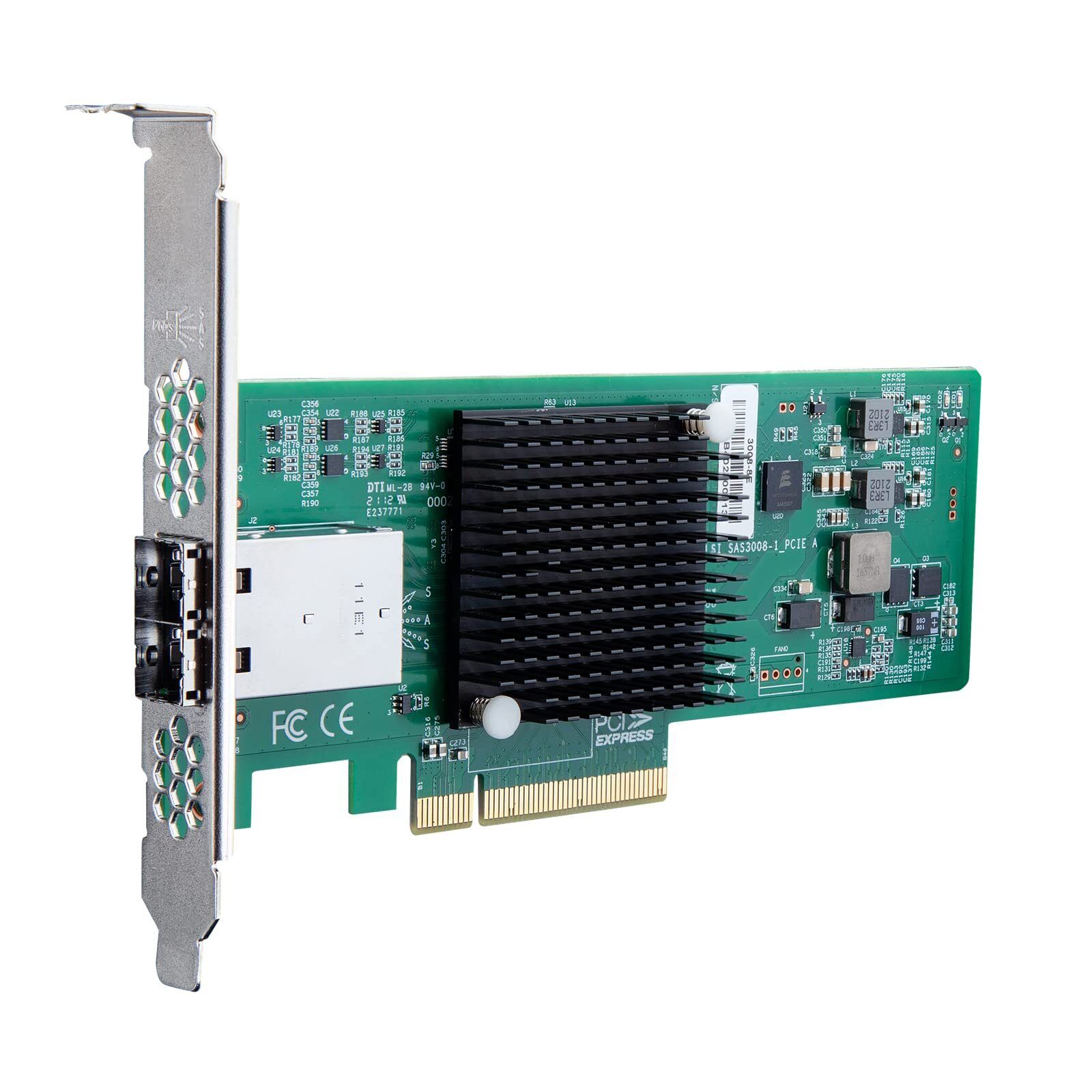 12G External PCIe Controller Card, SAS/SATA HBA Card, Broadcom's SAS 3008 Chip,