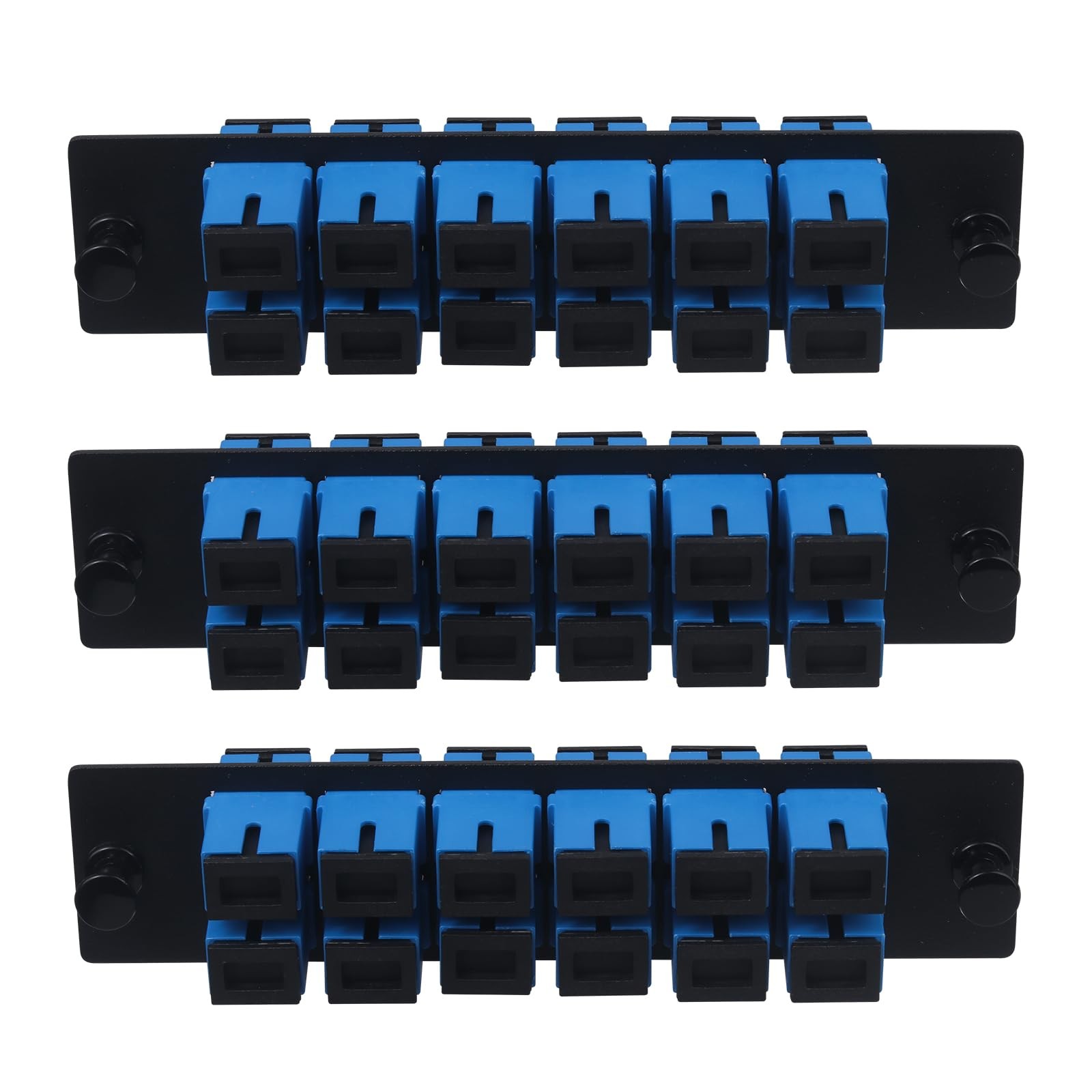 3 PCS 12 Fiber SC To SC UPC Singlemode Patch Panel Coupler Adapter Connector