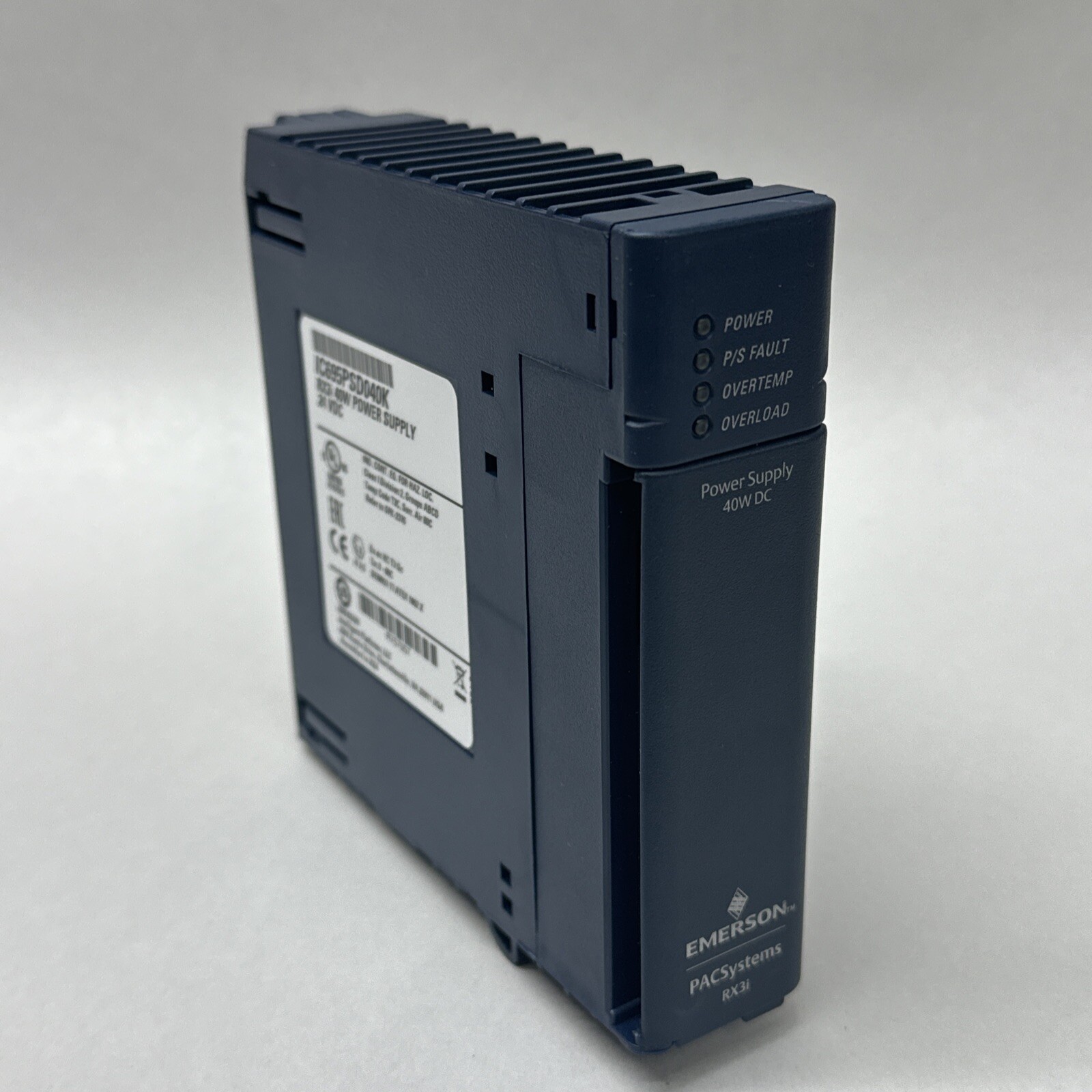 EMERSON GE FANUC IC695PSD040K RX3I 40W POWER SUPPLY Module Unit PACSystem RX3i
