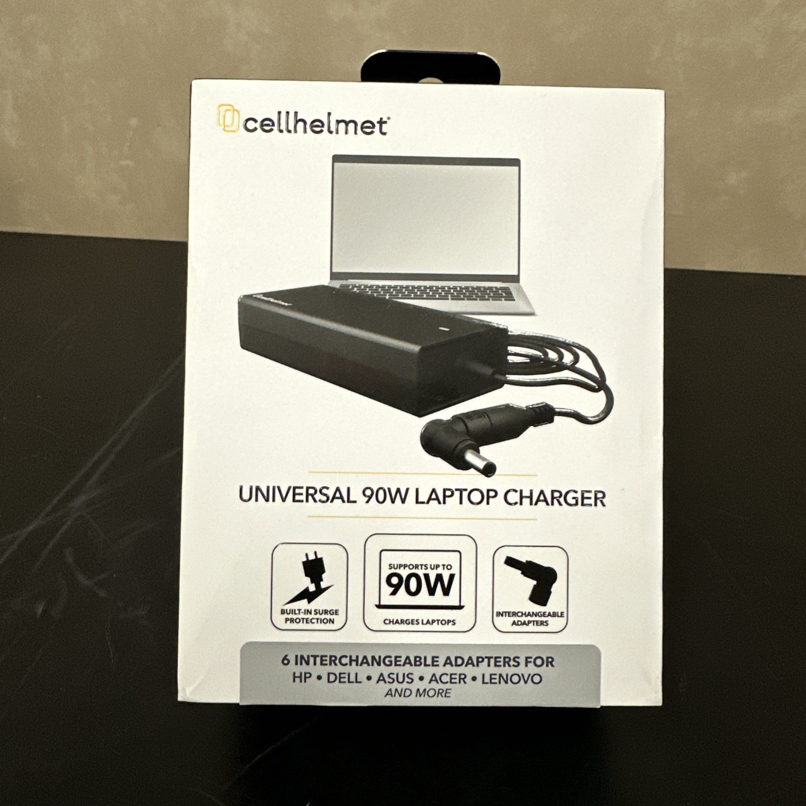 Cellhelmet 90 Watt Universal Laptop Charger With 6 Adapters