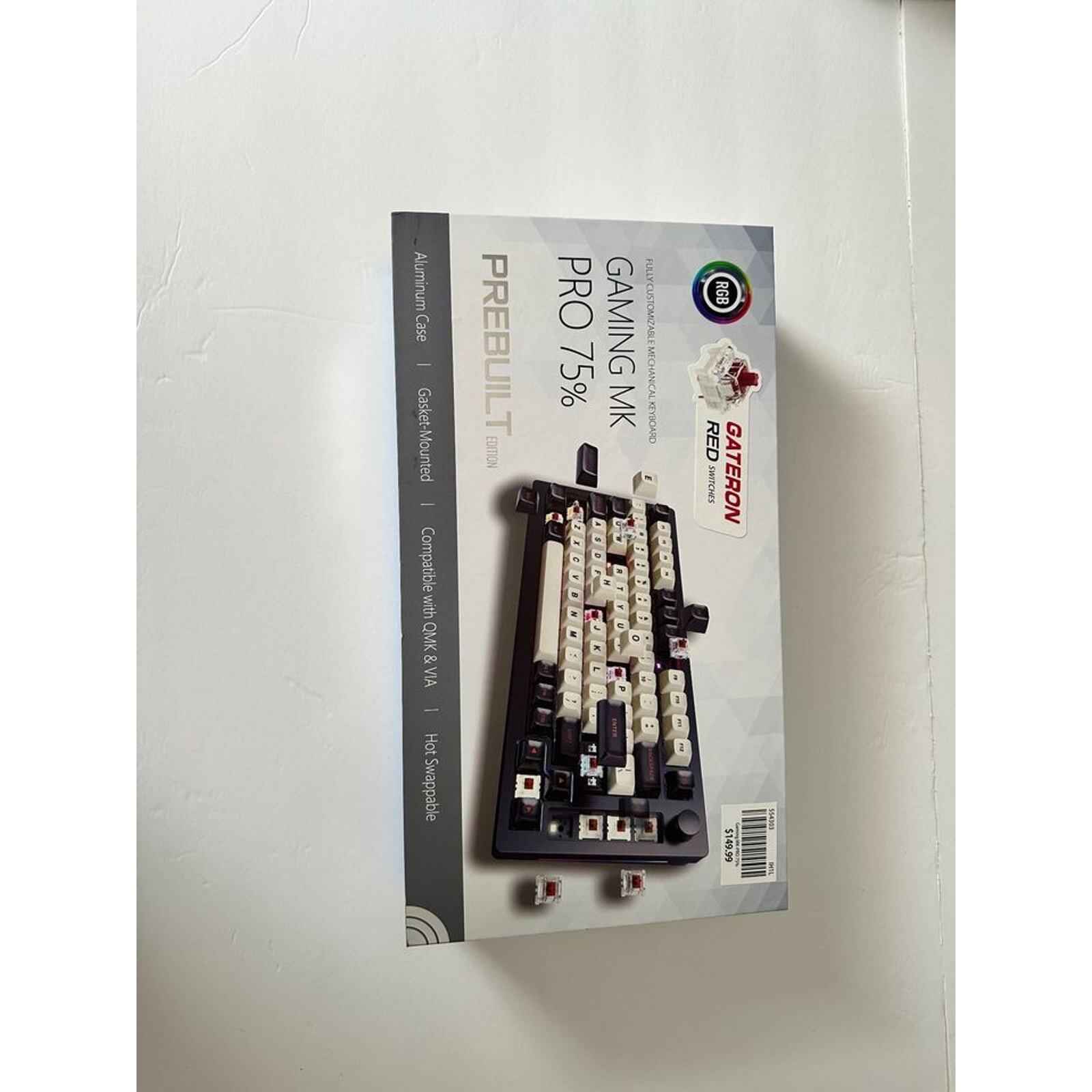 🚨Inland Gaming MK Pro 75% Pre-Built Keyboard; Red Switches🚨