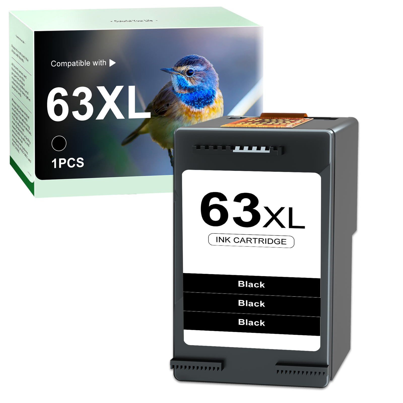 63 XL Ink Cartridge for HP OfficeJet 3830 4650 4652 5255 ENVY 4512 4513 4520 lot