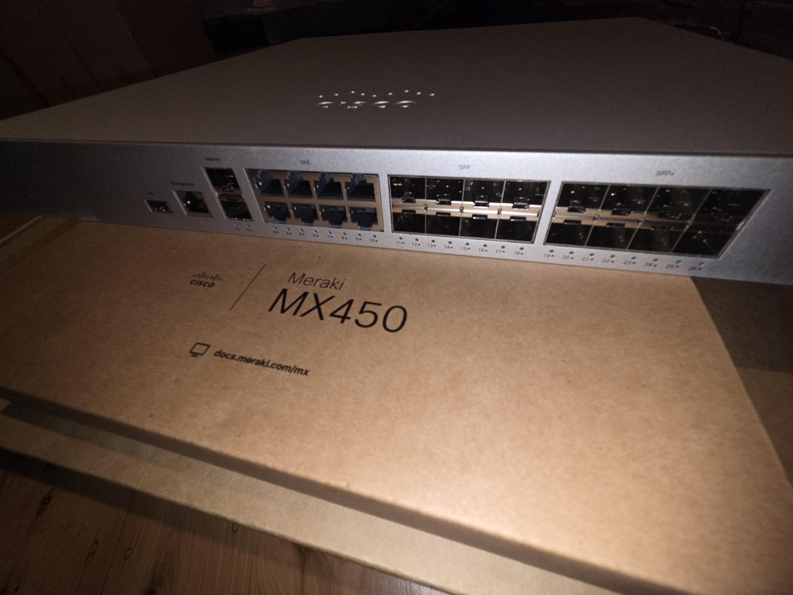 Cisco Meraki MX450 Cloud Managed Security Appliance