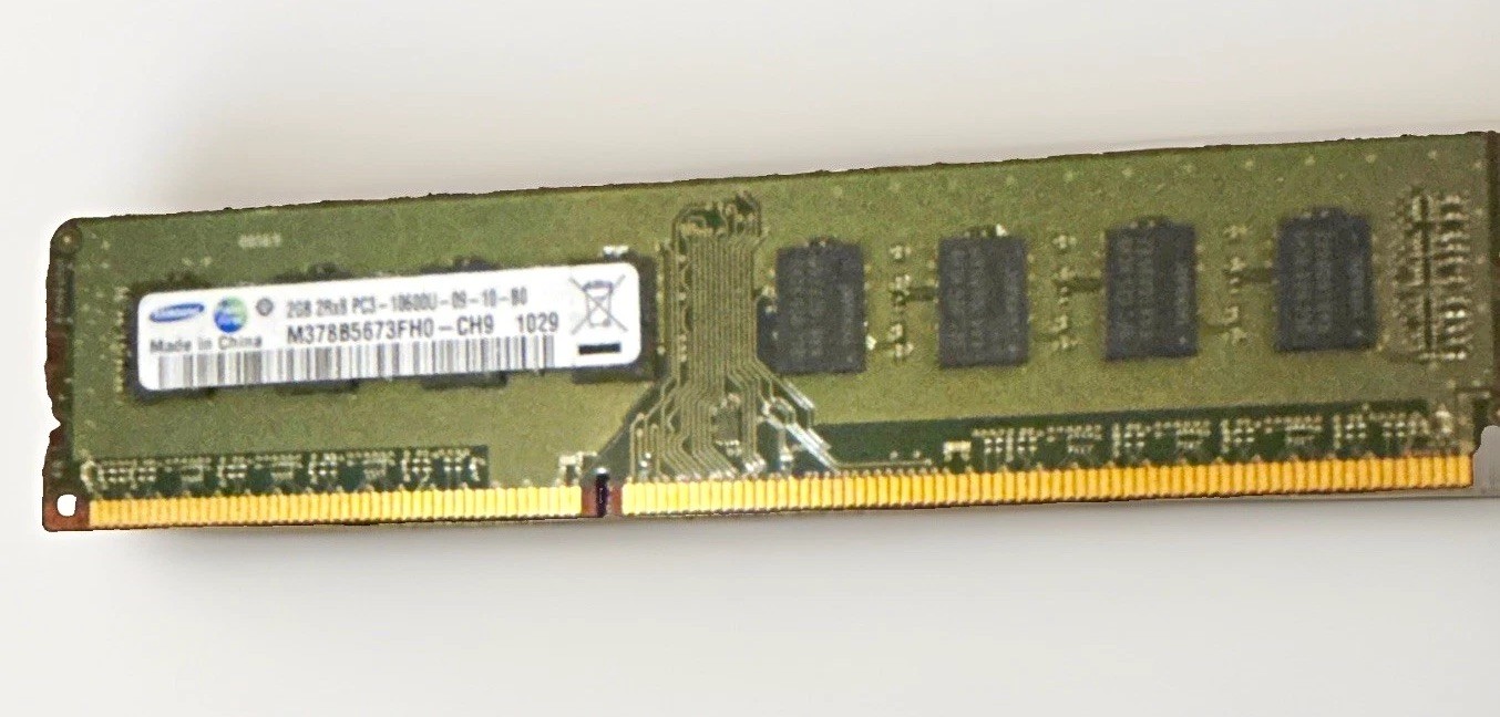 Samsung 2GB DDR3 PC3-10600U Ram Memory 