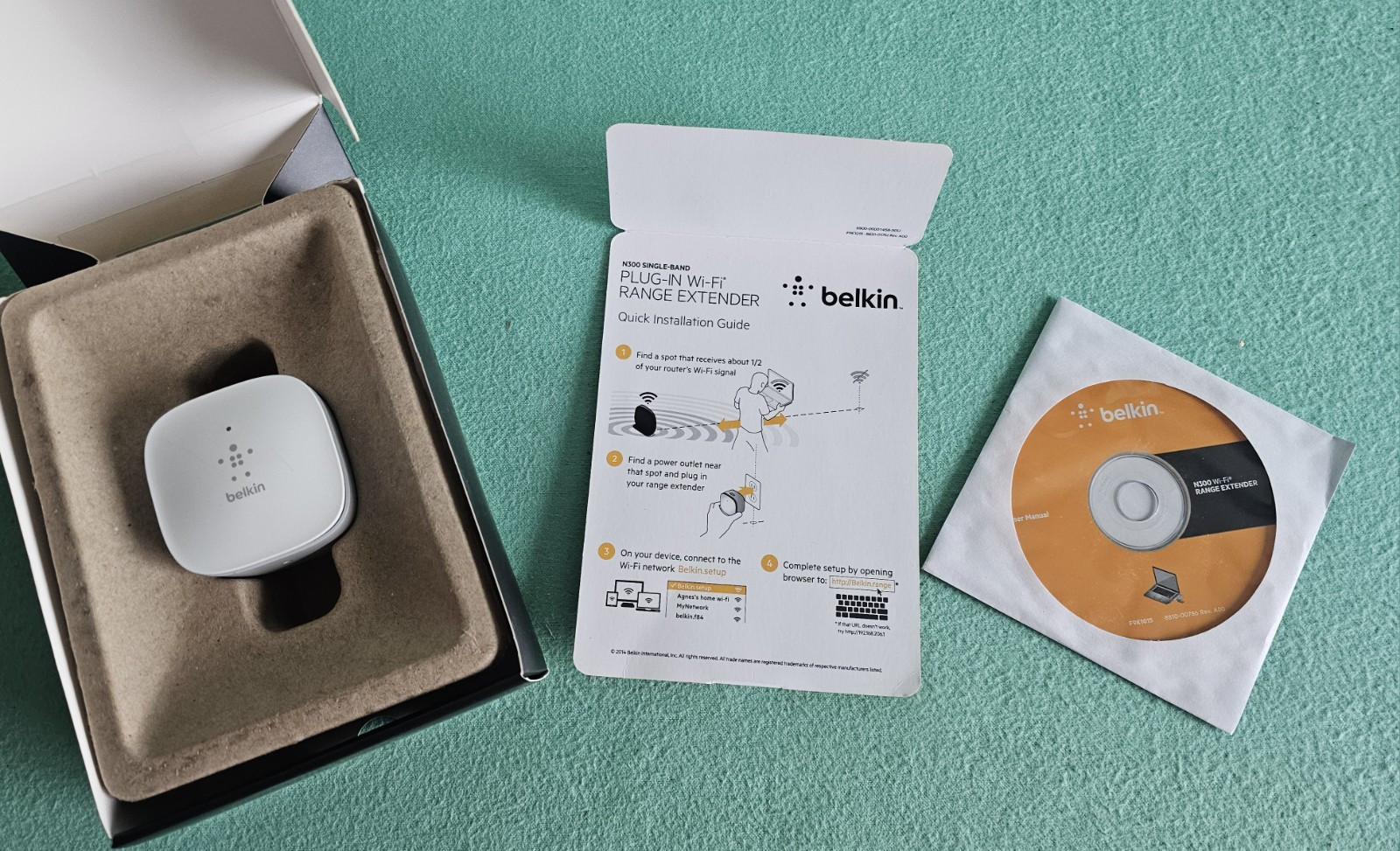 Belkin Wi-Fi Range Extender N300 (F9K1015) Tested Working Fast Shipping READ