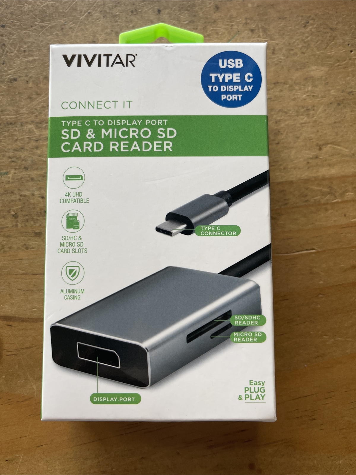 vivtar connect it type C to display port