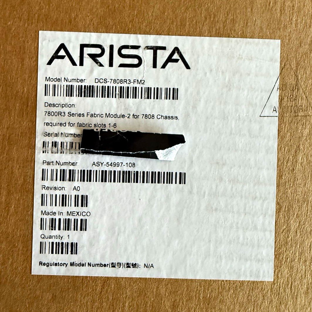 Arista DCS-7808R3-FM2 7800R3 Fabric Module-2 for 7808 Chassis