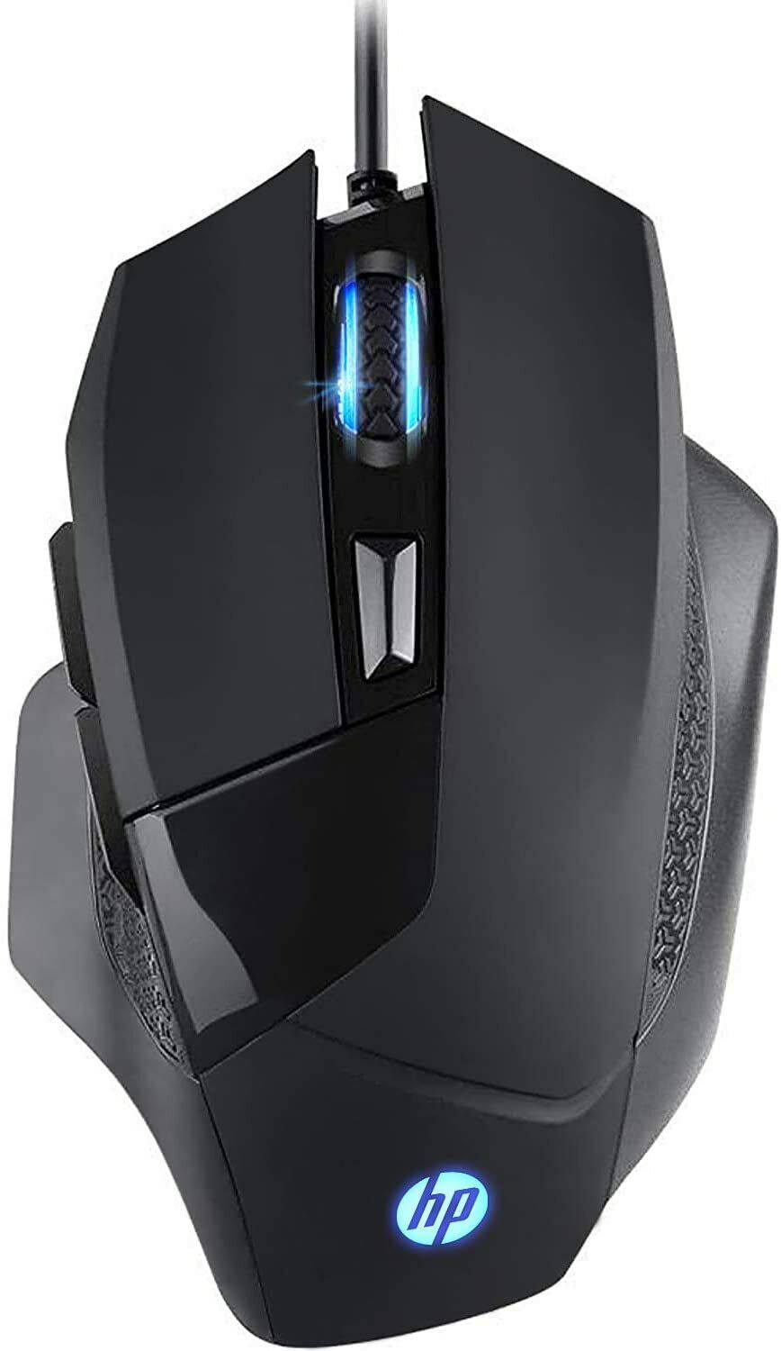 HP USB Gaming Mouse for E-Sports Gaming Adjustable DPI, Wired Backlit G200 Mouse