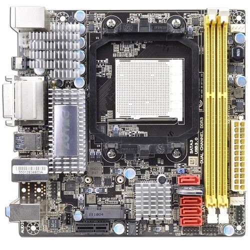 ZOTAC 880G-ITX AMD 880G Socket AM3 Mini-ITX Motherboard w/HDMI, DVI, Audio, LAN