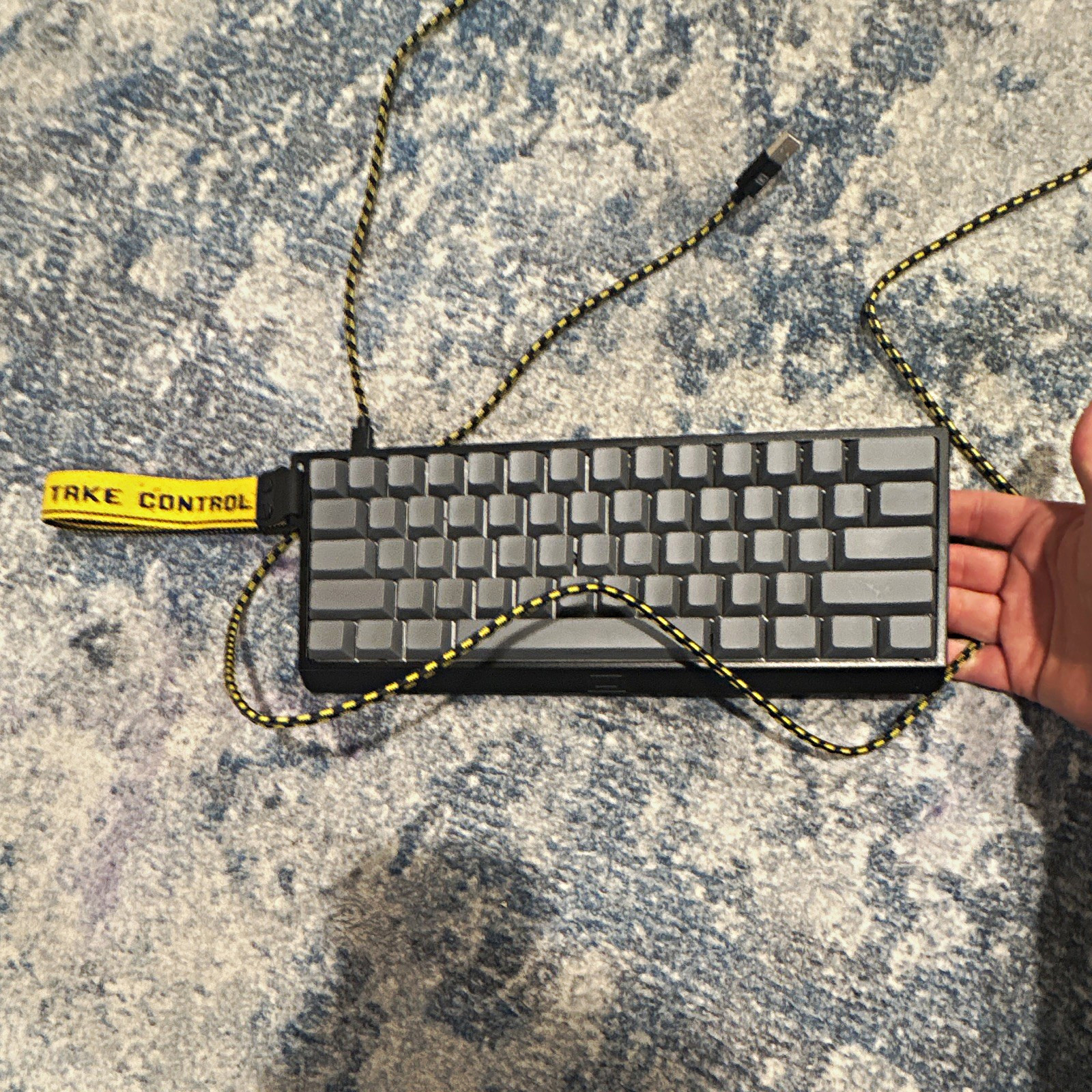 Wooting 60HE+ Mechanical Keyboard black/yellow with optimum keycaps