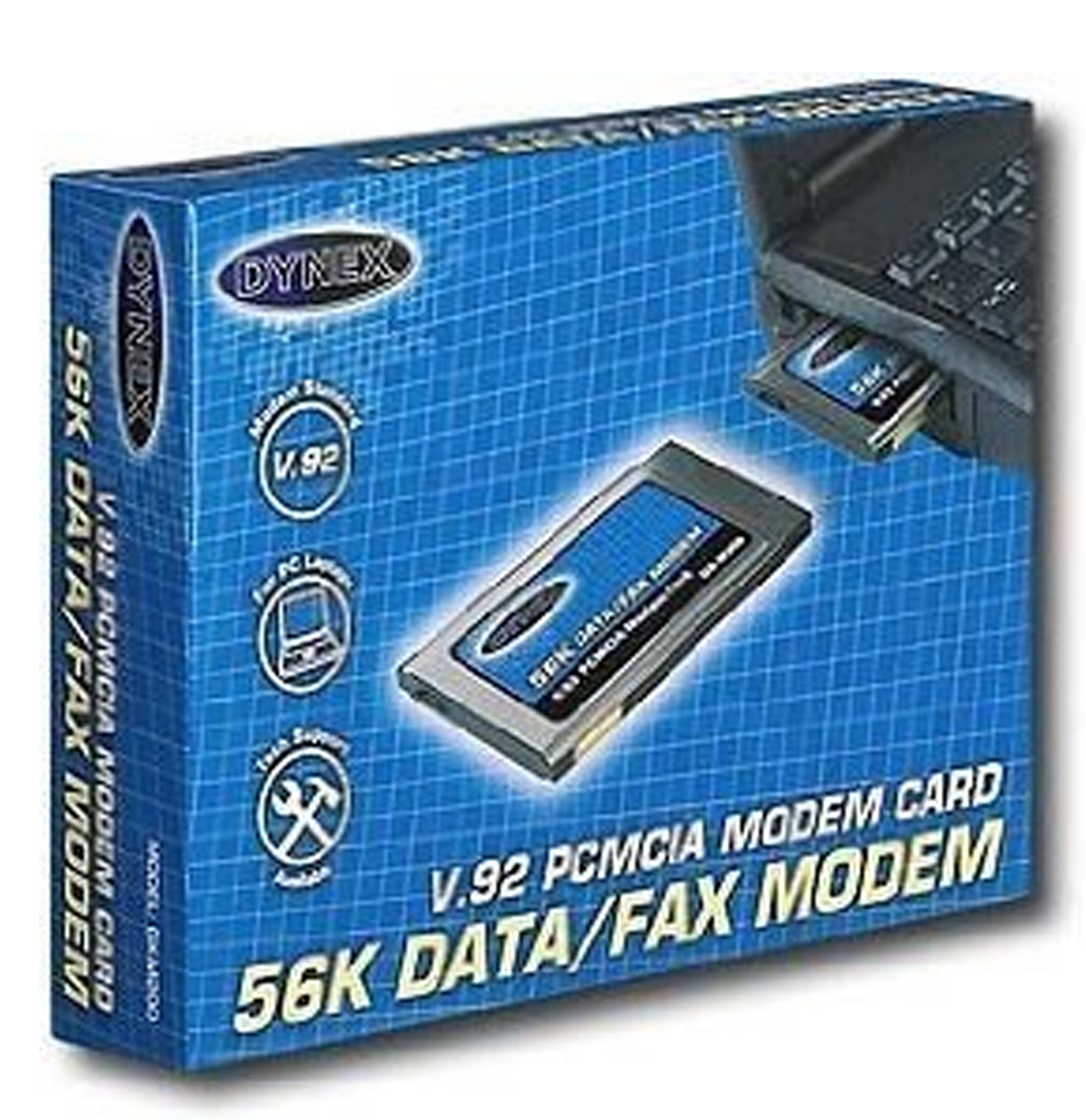 DXM200 Modem 56K Voice Fax Data PCMCIA V.92 PC Card for Windows 98 NT 2000 ME XP
