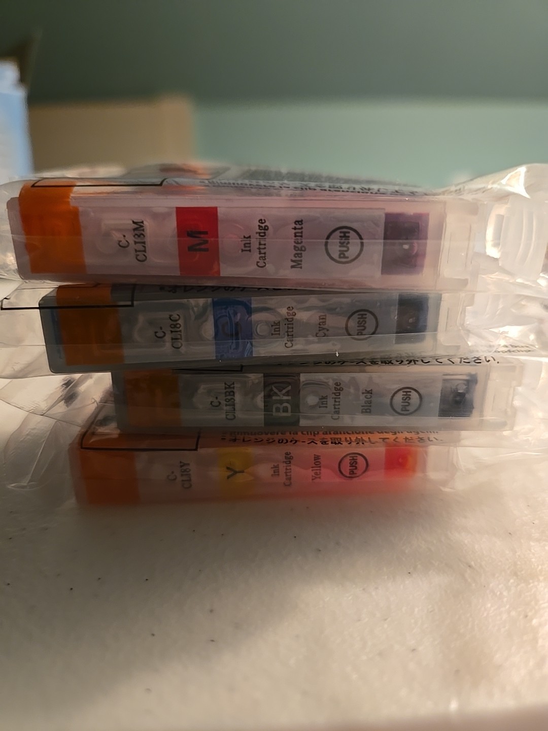 Canon CLI-8 Ink Cartridge Set Black ,Magenta,Yellow, and Cyan for Inkjet Printer