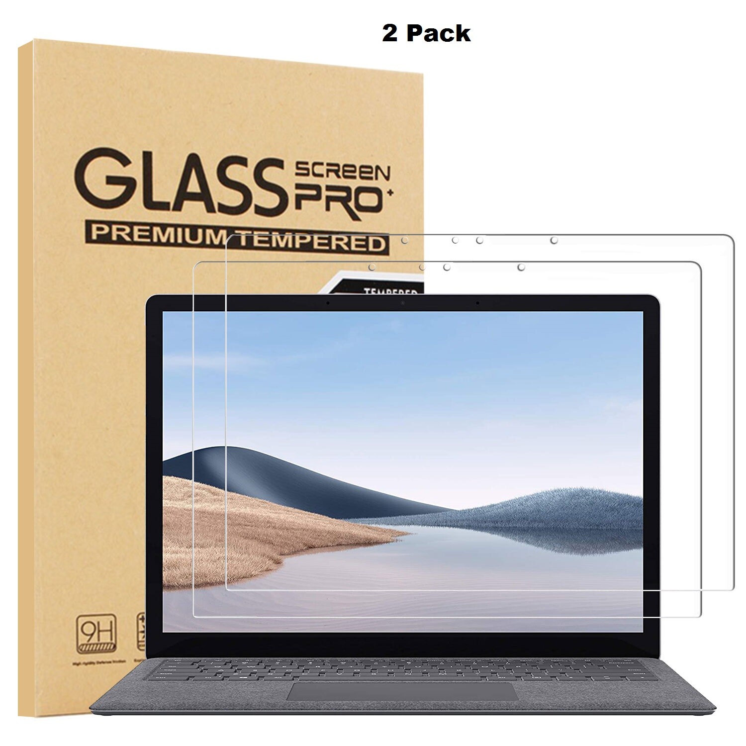 [2-Pack] Tempered Glass Screen Protector For Surface Laptop 4 13.5 inch 2021
