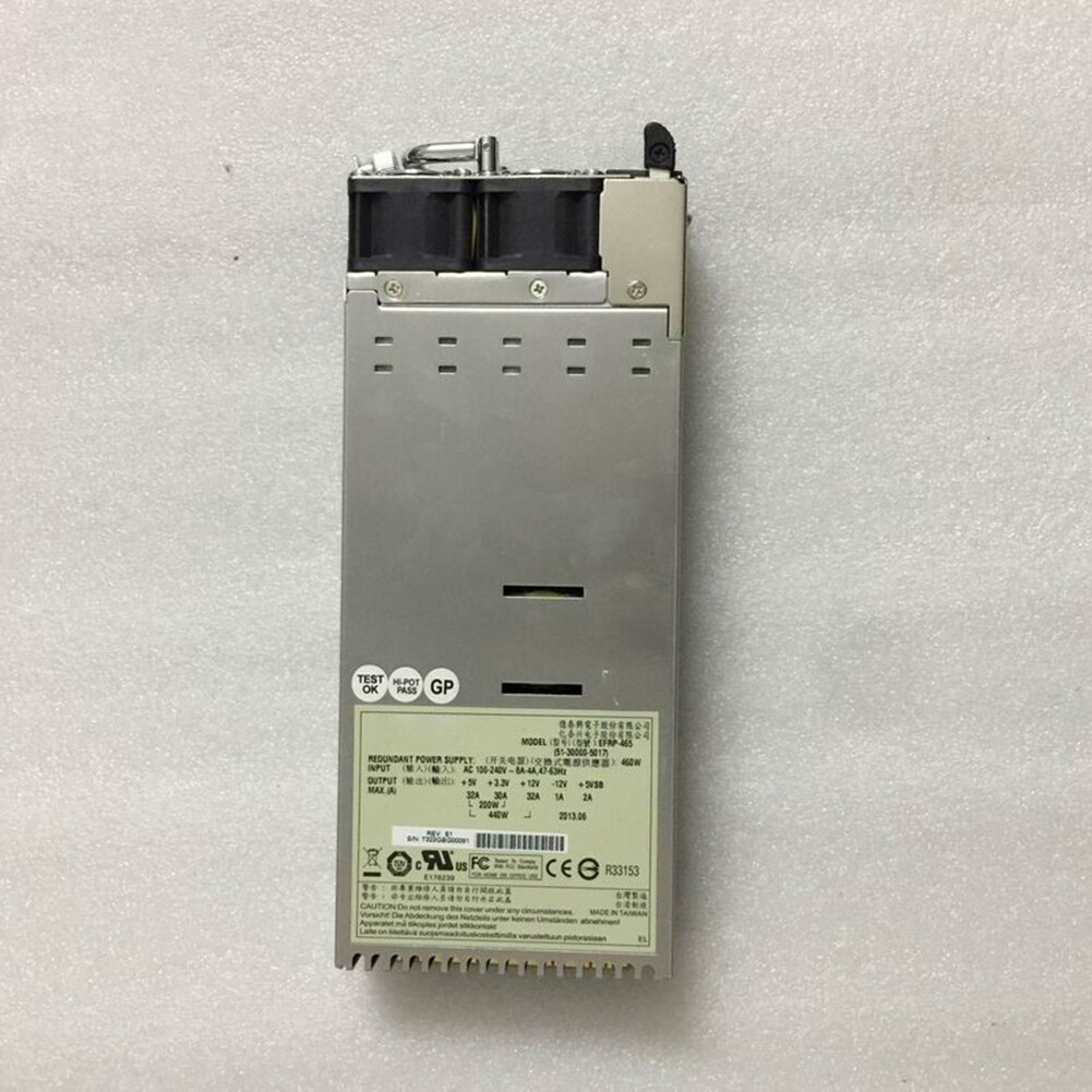 For ETASIS EFRP-465 460W Disk Array Card Storage Redundant Power Supply Used