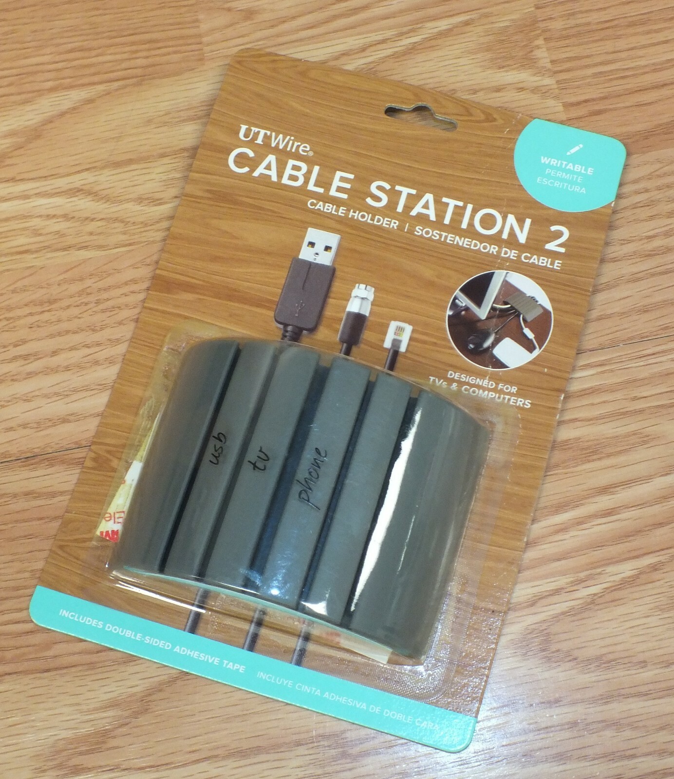 UT Wire Cable Station 2 Wire Organizer For TV's and Computers **READ** 