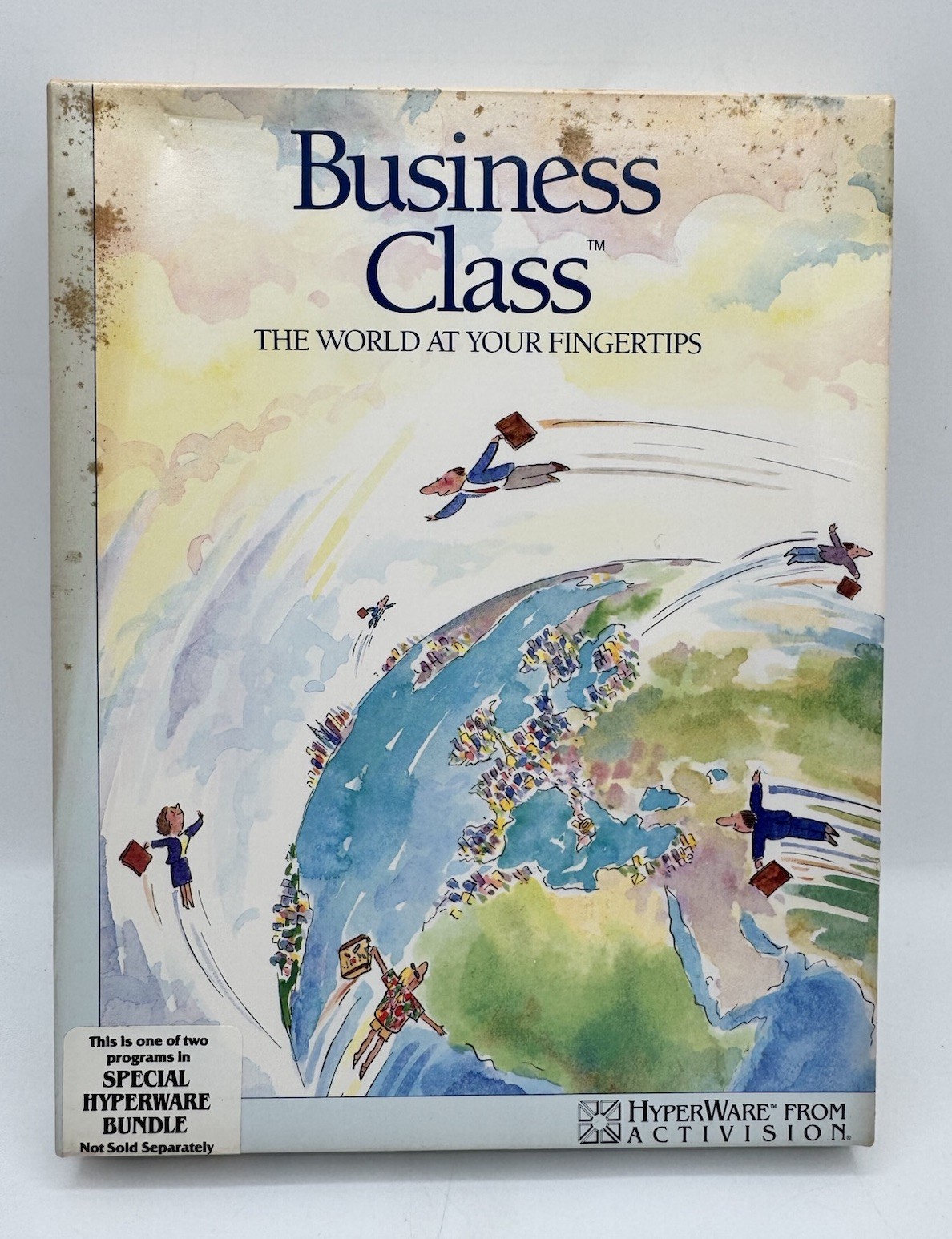 Vintage 1987 BUSINESS CLASS The World at Your Fing  For Apple Macintosh Comput.
