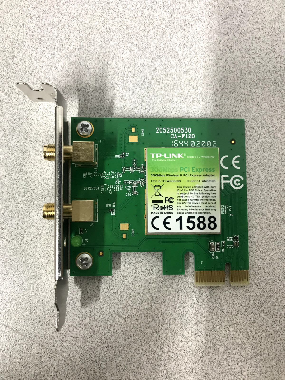 TP-Link TL-WN881ND 300Mbps Wireless PCI Express Card, PCIe WiFi Network Adapter