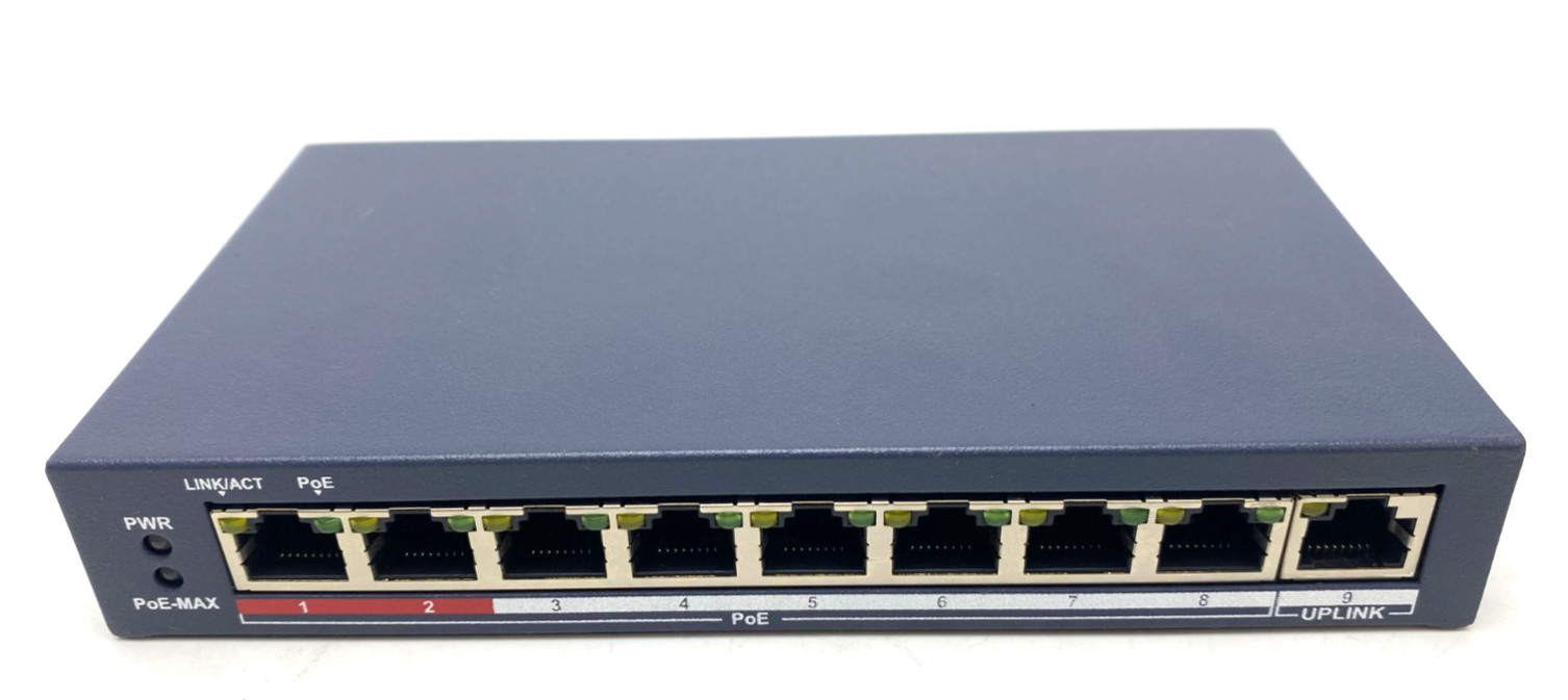 LTS ~POE-SW801N~ UNMANAGED POE 8-PORT SWITCH +1 UPLINK 100/MBPS AUTO-MDIX + ADPT