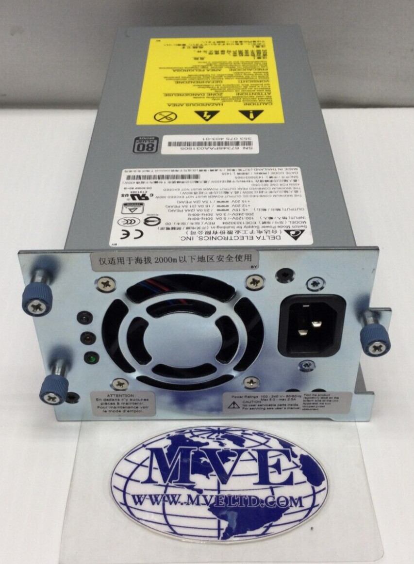 HP 440328-001 AH220A STORAGEWORKS MSL4048 80PLUS BRONZE 250W POWER SUPPLY
