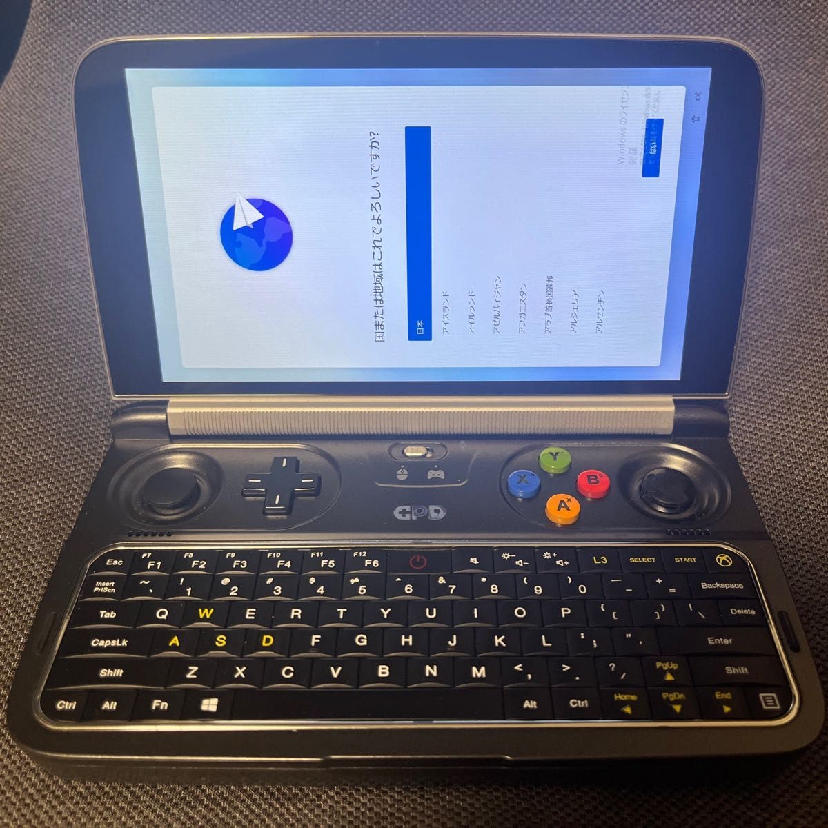 GPD Win2 Win 2 Intel Core m3-8100Y Windows 10 Home RAM 8GB SSD 128GB Japan