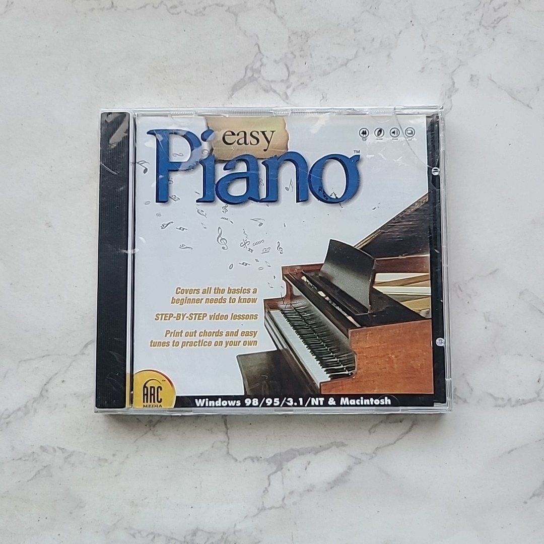 Arc Media Easy Piano Windows 98 95  Mac BRAND NEW Sealed CD-ROM 1999 
