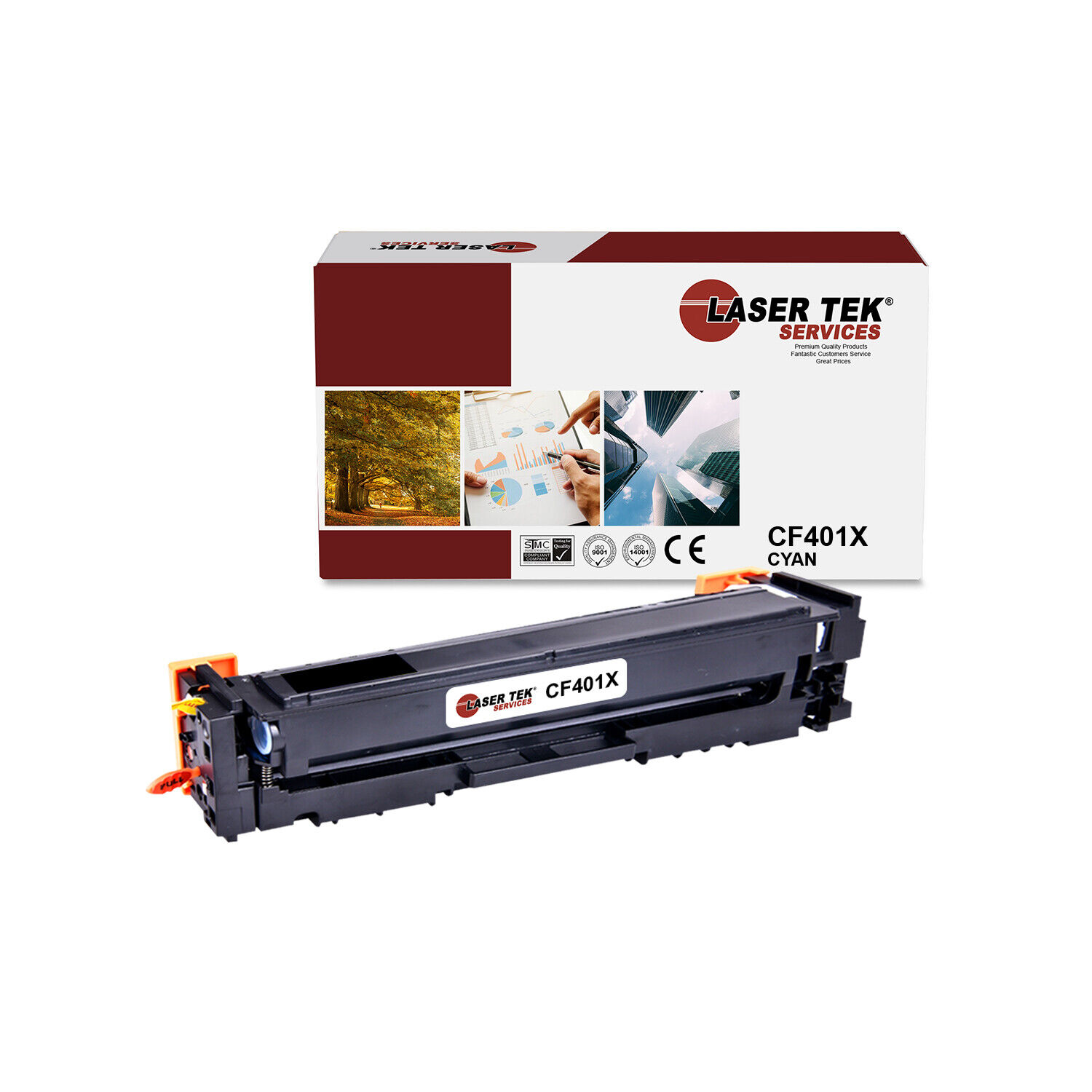 LTS 201X CF401X Cyan HY Compatible for HP LaserJet Pro M252dw M252n MFP Toner