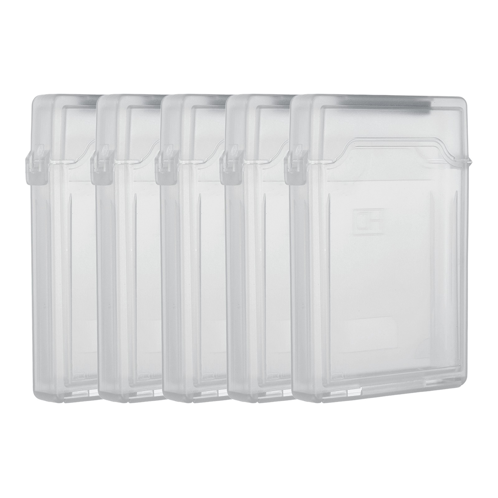 4.5" x 3.2" Hard Drive Disk Case, 5Pcs Plastic Hard Disk Storage Case, Grey
