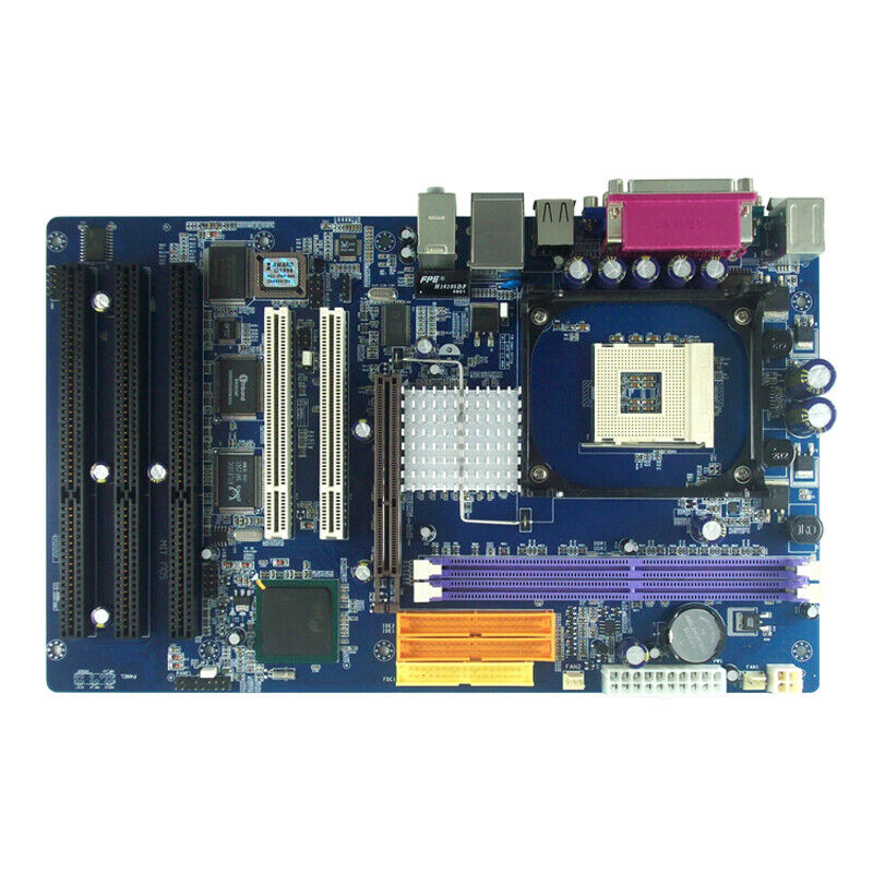 845GV chipset 3 ISA slots industrial pc mainboard with 2*DDR 512M + CPU
