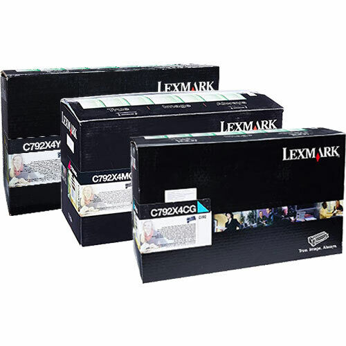 Lexmark C792X4CG, C792X4MG, C792X4YG Extra High Yield Toner Set Colors Only(CMY)