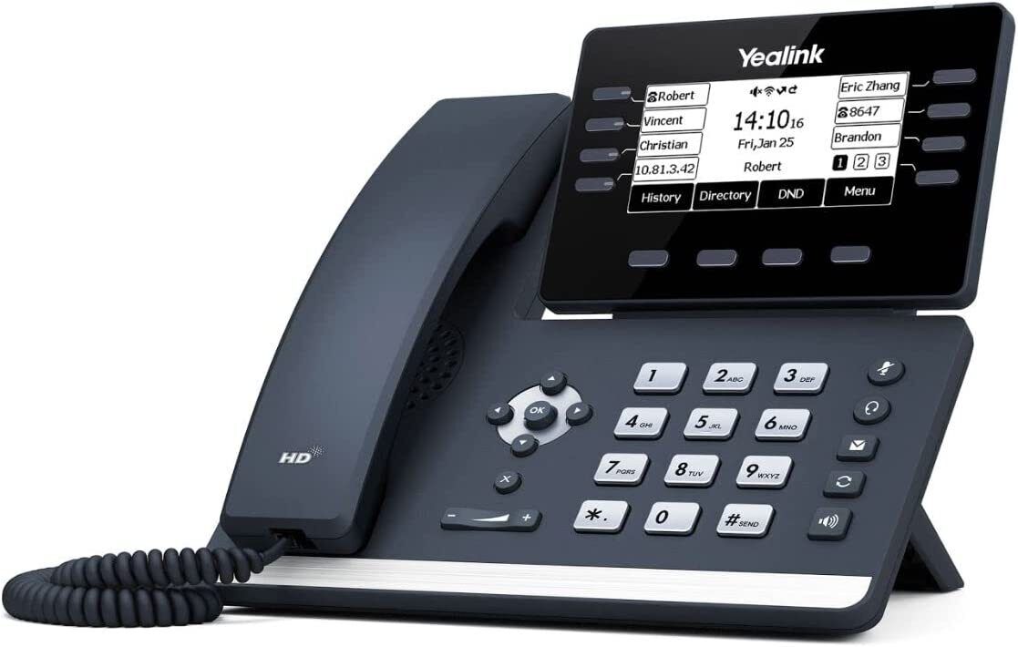 Yealink T53W IP Phone 12 VoIP Accounts. 3.7-Inch Graphical Display - Black